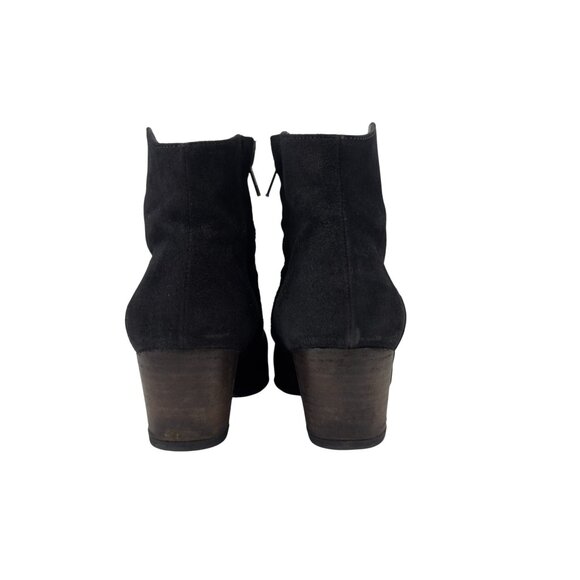 ISABEL MARANT Dicker Suede Heeled Western Ankle Black Boots Size EU 38 - Picture 4 of 13